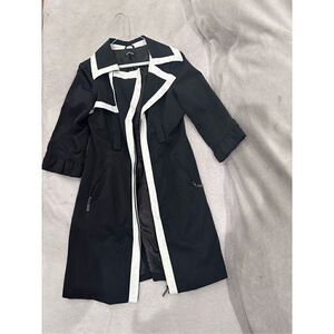 BEBE women’s coat size S black and white